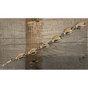 Vintage Gold Tone Bracelet Statement Fashion‎ Jewelry Costume Bracelet